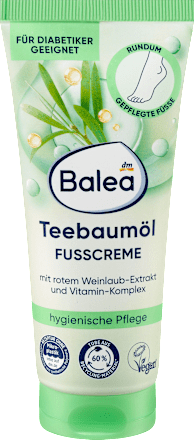 Ošetrujúci krém na chodidlá Teebaumöl Balea