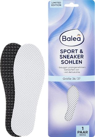 vložky do bot Sport & Sneaker bílé, velikost 36-37 Balea
