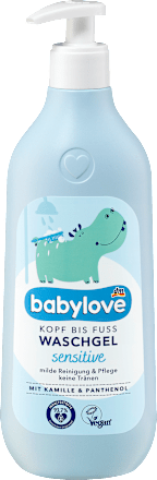 Otroški gel za umivanje s kamilico in pantenolom sensitive babylove