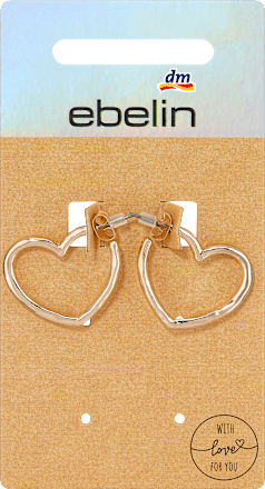 Creolen Herzform Gold-Optik ebelin