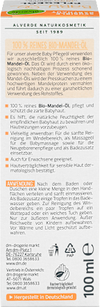 Babyöl 100% Reines Bio-Mandelöl alverde BABY