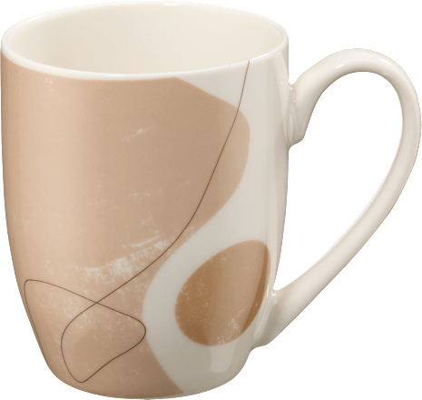 Kaffeebecher, beige-creme-flieder keine Marke