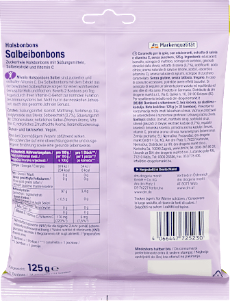 Bonbon, Salbeibonbons, zuckerfrei Mivolis