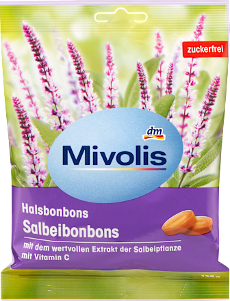 Bonbon, Salbeibonbons, zuckerfrei Mivolis