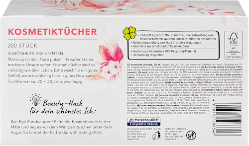 Kozmetické utierky 2-vrstvové ebelin