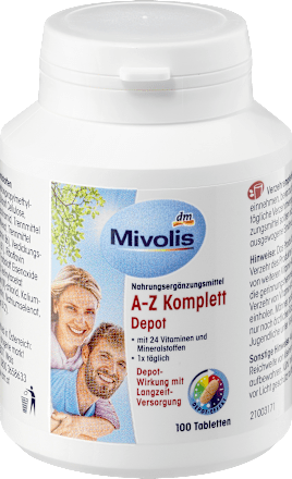 Kompleks witamin i minerałów A-Z w tabletkach depot Mivolis