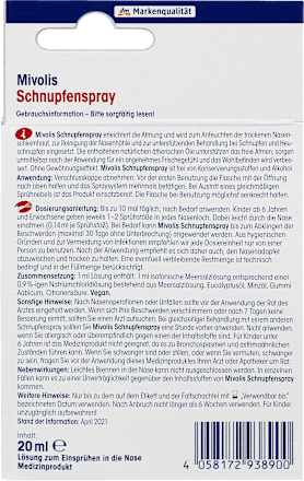 Schnupfenspray Mivolis