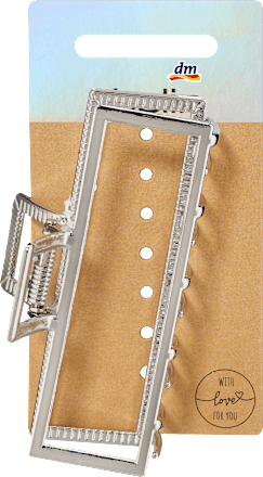 Haarklammer Metall Silber-Optik ebelin