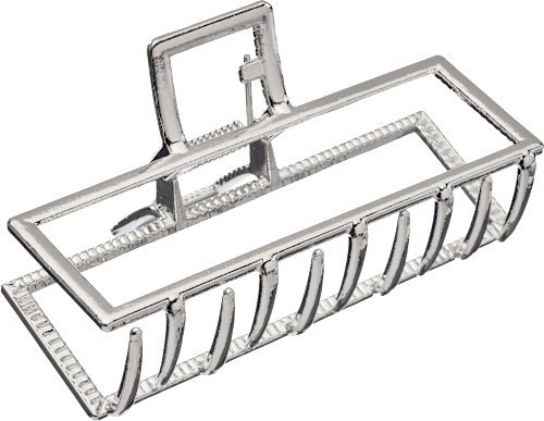 Haarklammer Metall Silber-Optik ebelin