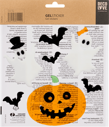Gel-Sticker, Kürbis & Geister, Multibogen (19x20 cm) Dekorieren & Einrichten