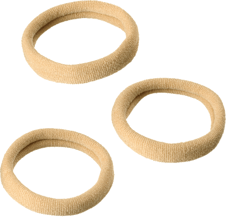 Haargummis weich blond ebelin