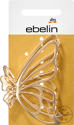 Spinka do włosów złoty motyl ebelin