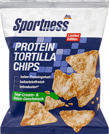 Protein Tortilla Chips, Sour Cream & Onion Geschmack Sportness