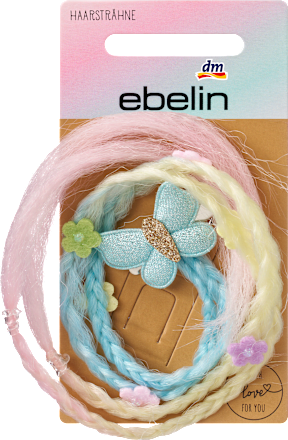 Haarsträhne mit Schmetterling ebelin