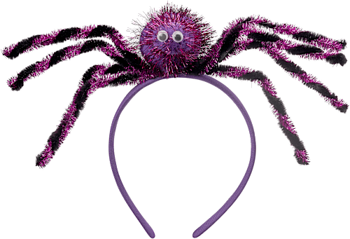 Haarreif, Spinne, lila Dekorieren & Einrichten