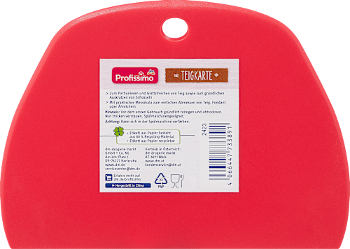 Teigkarte Profissimo