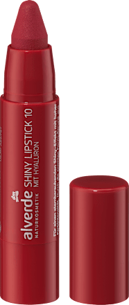 Ruj Shiny Nr. 10 Red Kiss alverde NATURKOSMETIK
