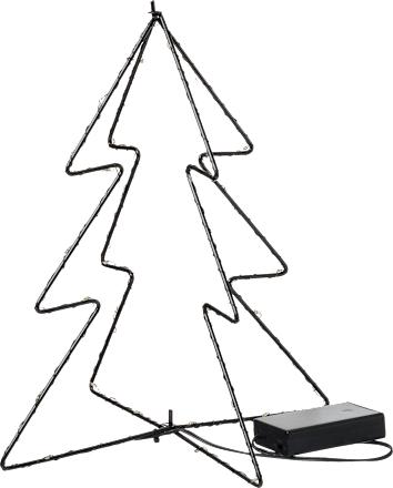 Dekoaufsteller, Weihnachtsbaum mit LED, schwarz BOLTZE