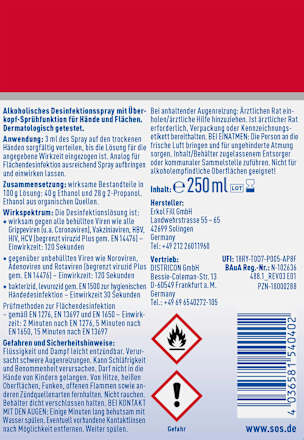 Desinfektionsspray Intense Hand & Fläche SOS