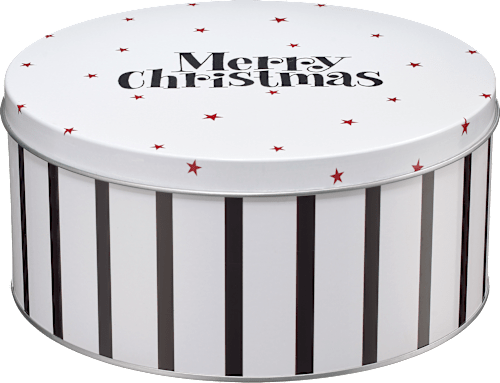 Metallkeksdose "Merry Christmas", rund BOLTZE