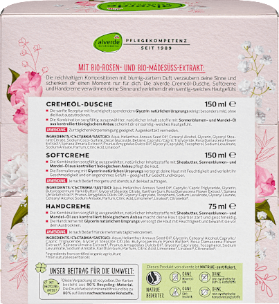 Geschenkset "Alles Liebe" 3tlg alverde NATURKOSMETIK