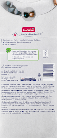 Dekobaum aus Papier groß, schwarz Profissimo