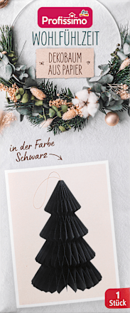 Dekobaum aus Papier groß, schwarz Profissimo
