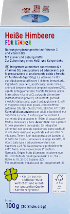 Integratore caldo/freddo per bambini al lampone Mivolis