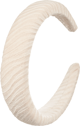 Haarreif gepolstert recycelt beige ebelin