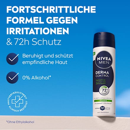 Antitranspirant Deospray Derma Control Sensitive NIVEA MEN