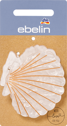 Haarklammer Muschelform ebelin