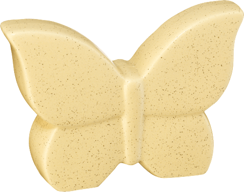 Keramikschmetterling gelb keine Marke
