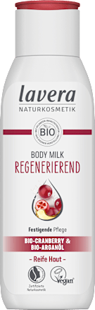 Körpermilch Regenerierend mit Bio-Cranberry & Bio-Arganöl lavera NATURKOSMETIK