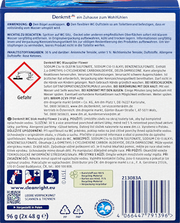 WC-Blauspüler Flower Denkmit