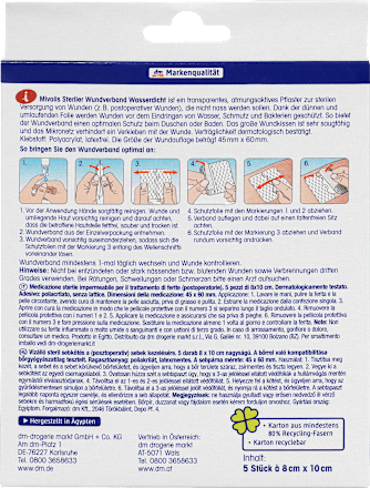 Steriler Wundverband Wasserdicht Mivolis