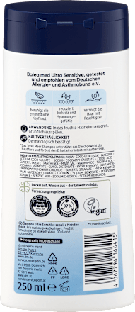 Ultra szenzitív sampon holt-tengeri sóval, száraz fejbőrre Balea med