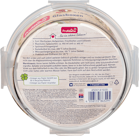 Staklene posude okrugle Profissimo