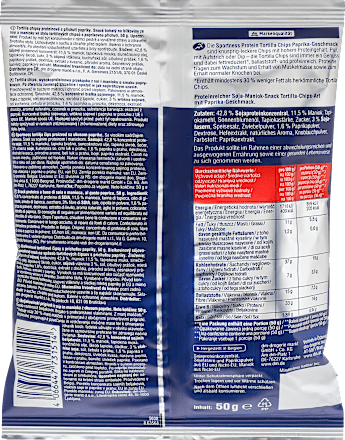 Protein Tortilla Chips, Paprika Geschmack Sportness