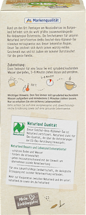 Kräutertee Fenchel, Anis, Kümmel (20 Beutel) dmBio