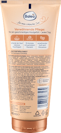 Lozione corpo crema-olio con oli di mandorla e di marula Balea