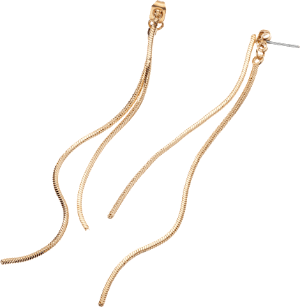 Ohrstecker länglich, Gold-Optik ebelin