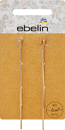 Ohrstecker länglich, Gold-Optik ebelin