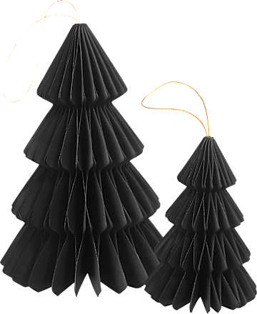 Dekobäume aus Papier, schwarz Profissimo