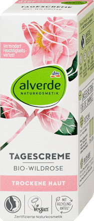 Denný pleťový krém s bio divou ružou alverde NATURKOSMETIK