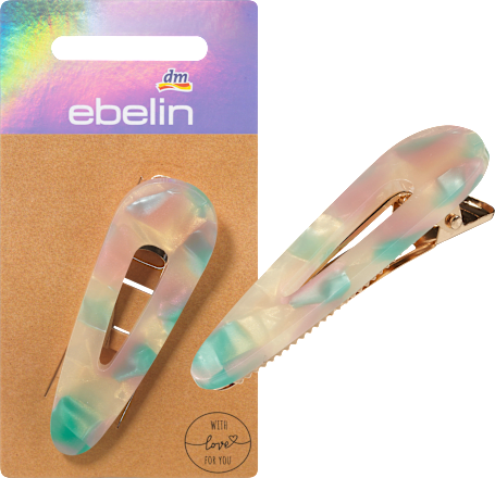 Haarclip Acryl bunt ebelin
