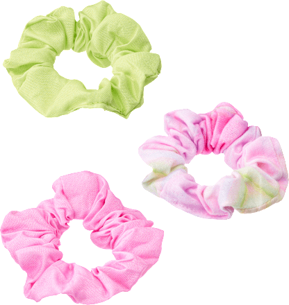 Scrunchies pink & lime ebelin