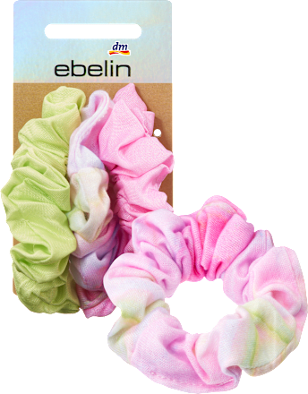 Scrunchies pink & lime ebelin