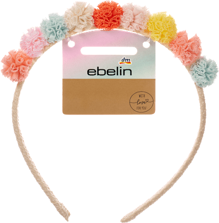 Haarreif bunte Pom-Poms ebelin