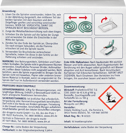 Špirála proti komárom  Profissimo