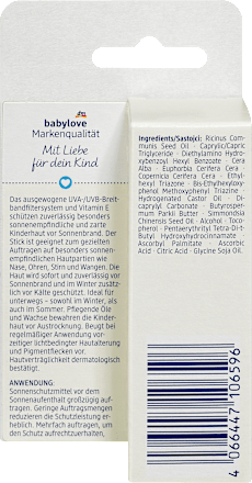 Sonnenstick Sensitive LSF 50+ babylove